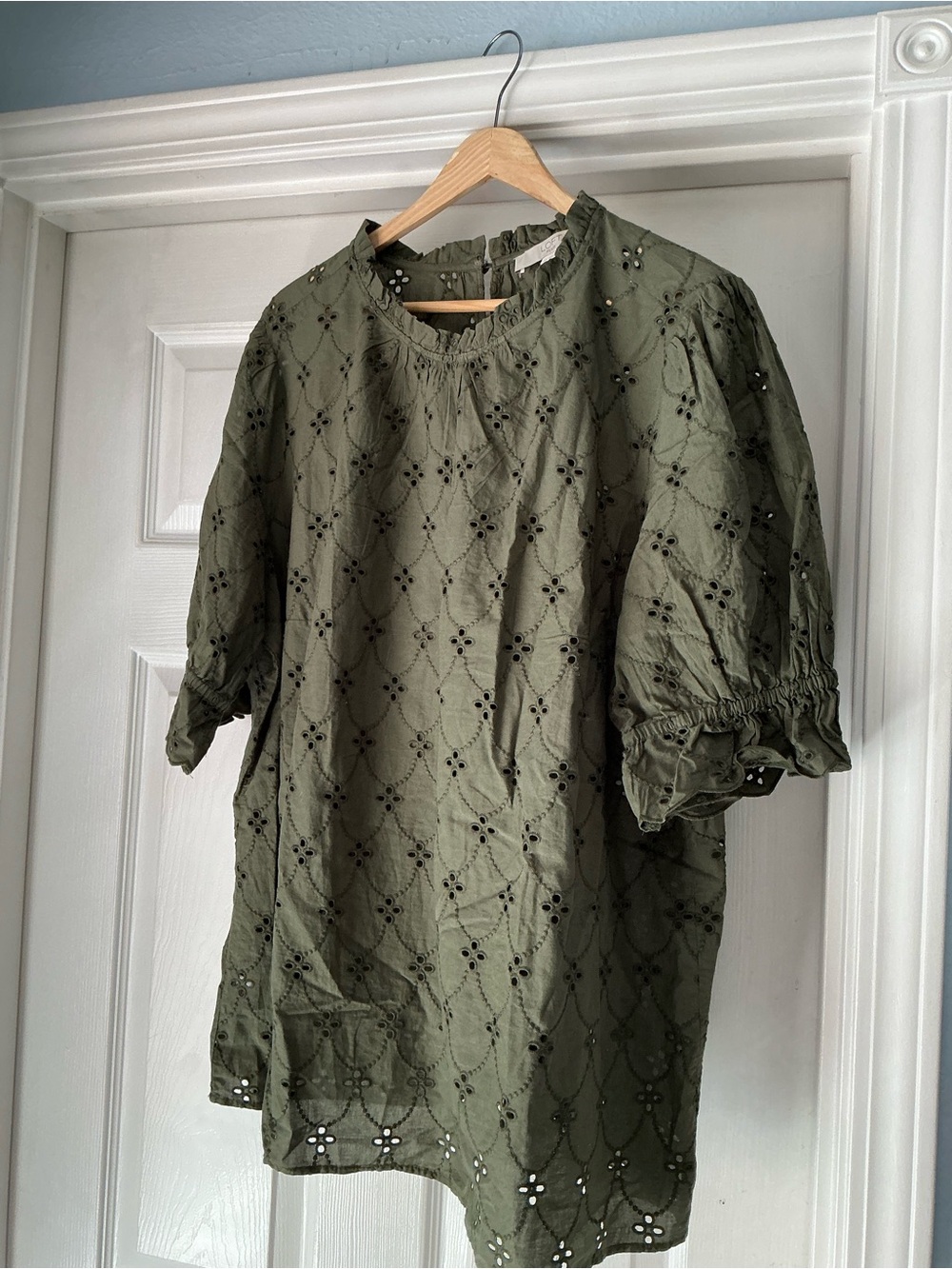 Loft Plus eyelet blouse